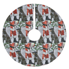 Weihnachten mit Flachbildschirm Polyester Weihnachtsbaumdecke