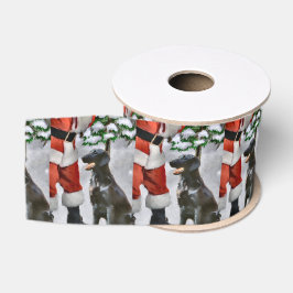 Weihnachten mit Flachbildschirm Ripsband