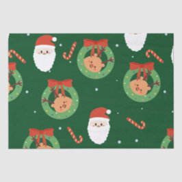 Weihnachten mit Freunden und Candy Canes Seidenpapier