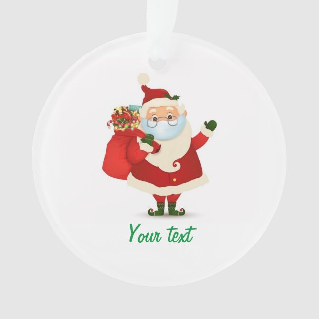 Weihnachten mit individueller Brille Ornament (Vorderseite)