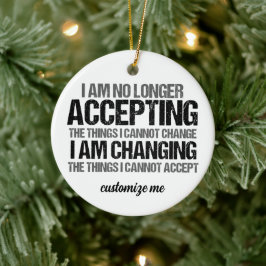 Weihnachten mit Inspiration für politische Aktivis Keramik Ornament