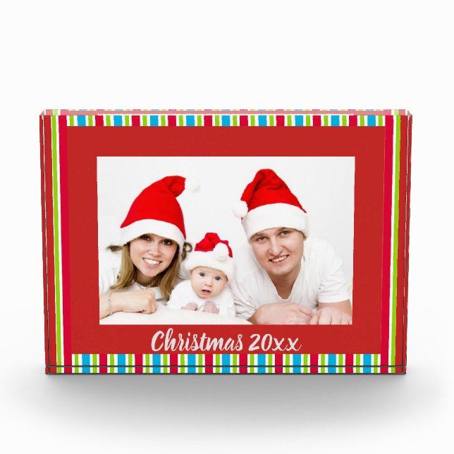 Weihnachten mit Jahr Lieblingsfamilienfotos Fotoblock (Vorderseite)