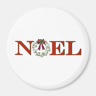 Weihnachten mit Kranz Magnet