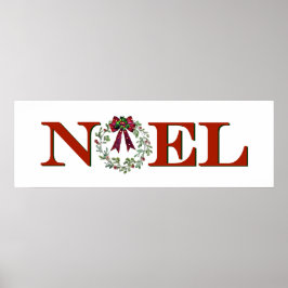 Weihnachten mit Kranz Poster