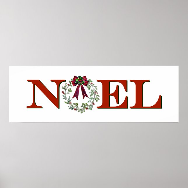 Weihnachten mit Kranz Poster (Vorne)