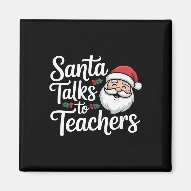 Weihnachten mit Lehrern Magnet (Vorne)