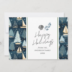 Weihnachten mit maritimem Familienmotiv Frohe Feie