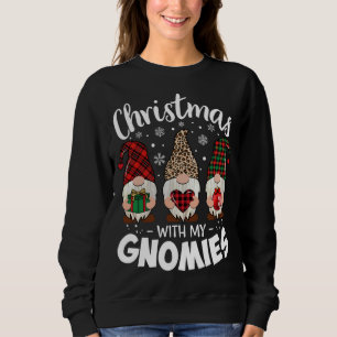 Weihnachten mit meinem Gnomie Leopard Lehrer Gnome Sweatshirt