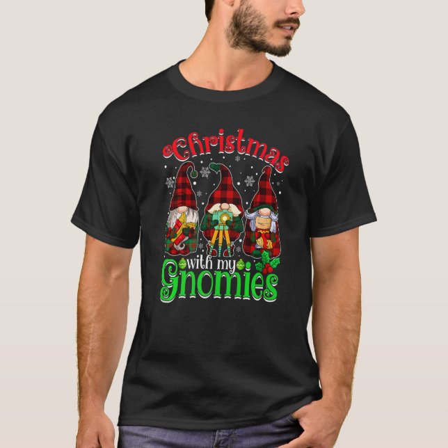 Weihnachten mit meinen Gnomaden Weihnachten T-Shirt (Vorderseite)