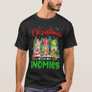 Weihnachten mit meinen Gnomen drei Weihnachtsbaume T-Shirt
