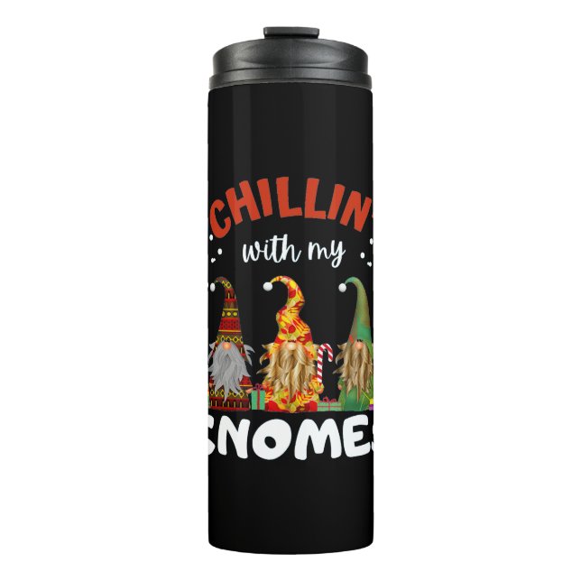Weihnachten mit meinen Gnomen Thermosbecher (Vorderseite)