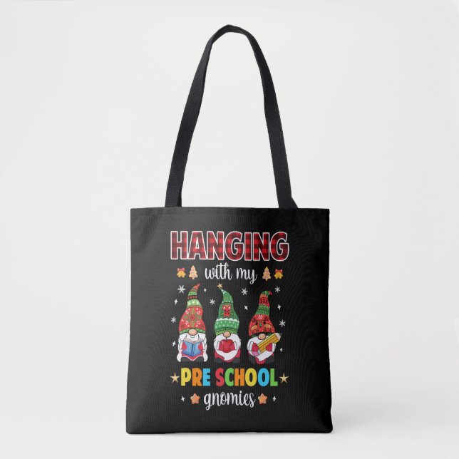 Weihnachten mit meinen Gnomen vor der Schule Tasche (Vorderseite)