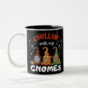 Weihnachten mit meinen Gnomen Zweifarbige Tasse