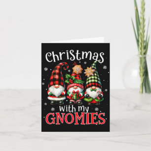 Weihnachten mit meinen Gnomies Buffalo Karo Gnom F Karte