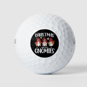 Weihnachten mit meinen Gnomies Buffalo Rot kariert Golfball