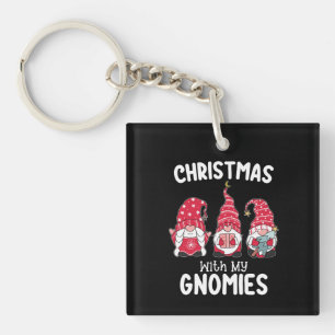 Weihnachten mit meinen Gnomies-Feiertags-Gnom Schlüsselanhänger