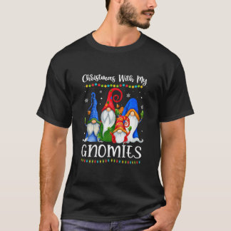 Weihnachten mit meinen Gnomies Funny Gnome Xmas Li T-Shirt