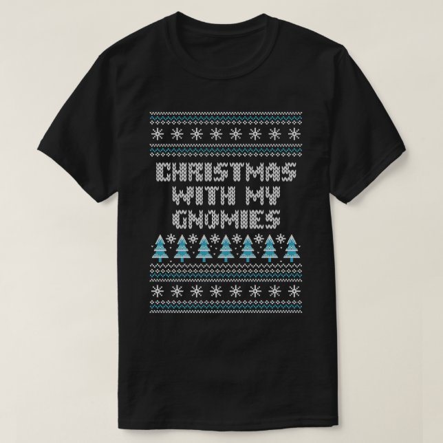 Weihnachten mit meinen Gnomies Weihnachten Weihnac T-Shirt (Design vorne)