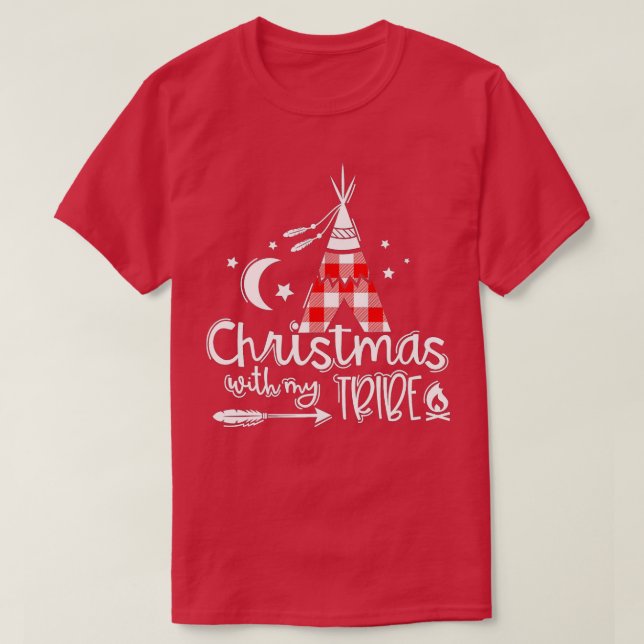Weihnachten mit meiner Karierten Stammesfamilie, d T-Shirt (Design vorne)