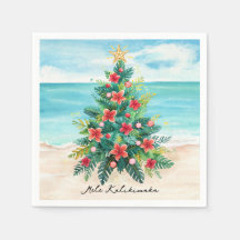 Weihnachten mit Mele Kalikimaka und tropischen Pal