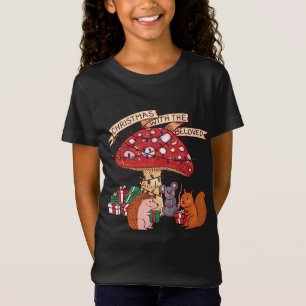 Weihnachten mit Mushroom Squirrel Mouse und M T-Shirt