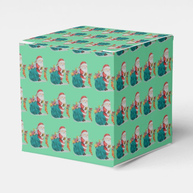 Weihnachten mit niedlichen Geschenken und Spielzeu Geschenkschachtel (Vorderseite)