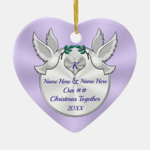 Weihnachten mit Ornamenten, Personalisiert jedes J Keramik Ornament