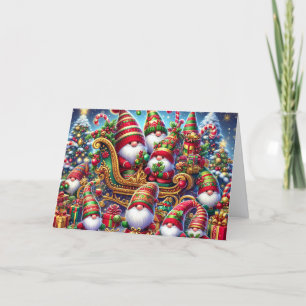Weihnachten mit Santa und Elf-Gnomen