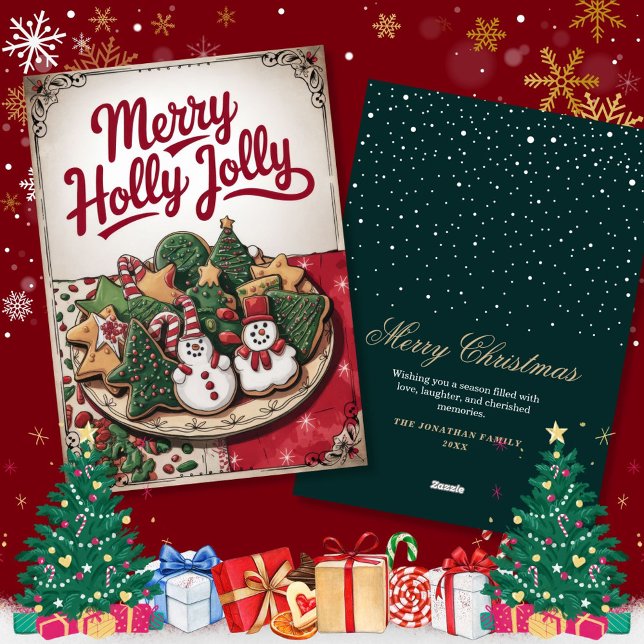 Weihnachten mit Schneemännern und Bäumen Keksen (Von Creator hochgeladen)