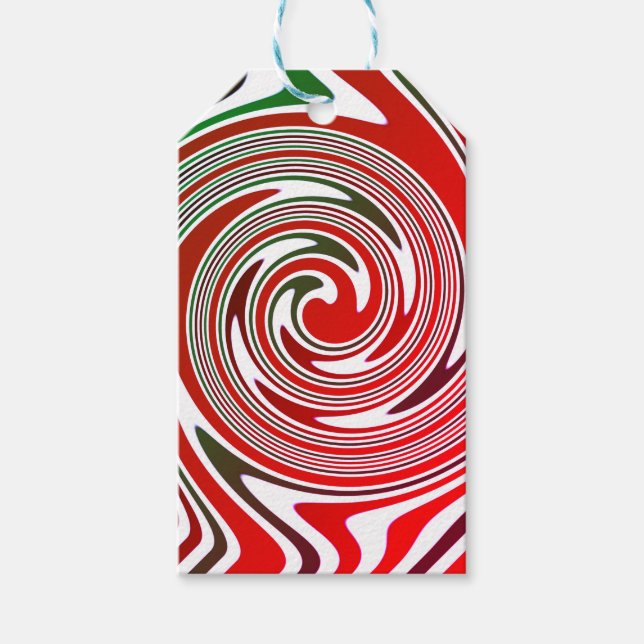 Weihnachten mit Süßigkeiten Geschenkanhänger (Vorderseite)