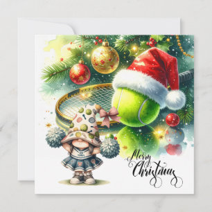 Weihnachten mit Tennisball und Schläger