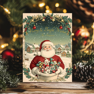 Weihnachten mit Weihnachtskarte Einladung