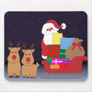 WEIHNACHTEN MIT WEIHNACHTSMANN MOUSEPAD