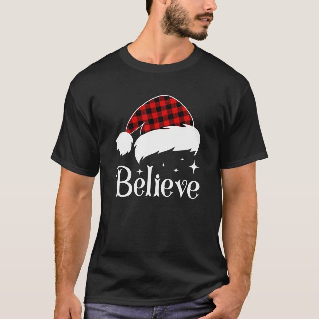 Weihnachten mit Weihnachtsmannmütze Weihnachten We T-Shirt (Vorderseite)