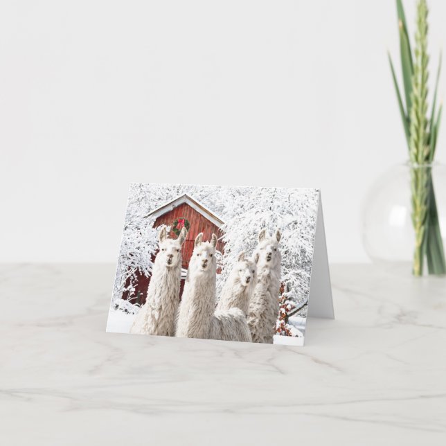 "Weihnachten!" Mitteilungskarte (Vorderseite)