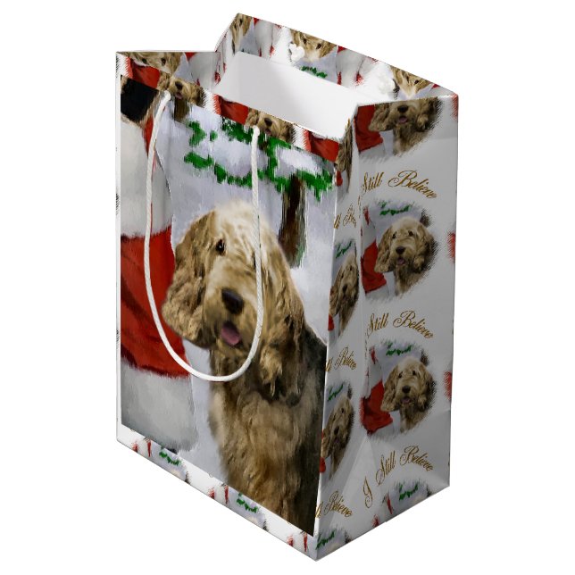 Weihnachten Mittlere Geschenktüte (Rückseite Schrägansicht)