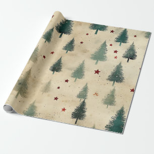 Weihnachten,modern,abstrakt,Weihnachtsbäume,Wald t Geschenkpapier