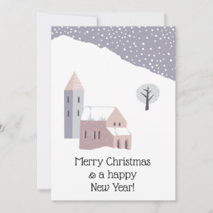 Weihnachten Modern Winter Snow Dusty Lilac