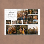Weihnachten Moderne minimale Foto Collage einzigar<br><div class="desc">Weihnachten moderne minimale Foto Collage Geschenk einzigartig elegante und einfache Design.</div>