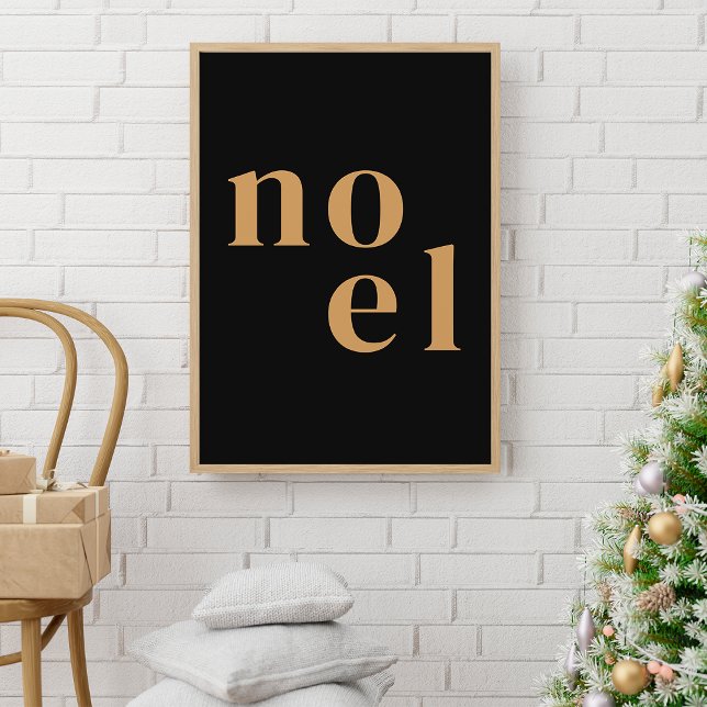Weihnachten | Modernes Gold Stilvolle Minimalistis Poster (Von Creator hochgeladen)