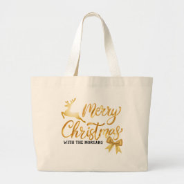 Weihnachten | Modernes Minimalistisch | Personalis Jumbo Stoffbeutel