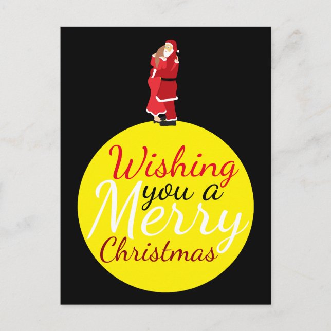 Weihnachten Mond wünscht Ihnen ein frohes Weihnach (Vorderseite)