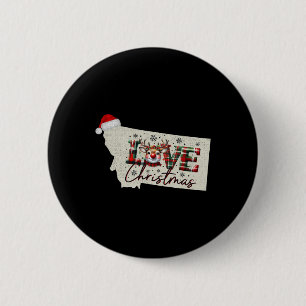 Weihnachten Montana Xmas-Staatskarte Montana Weihn Button