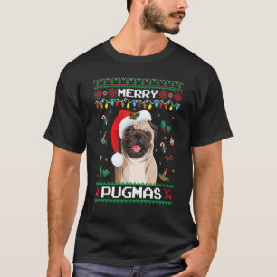 Weihnachten Mops Weihnachten für Mops Merry Pugmas T-Shirt