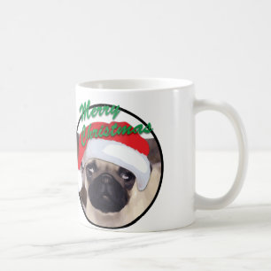 Weihnachten Mops - Weiße 11 oz Klassische Weiße Ta Kaffeetasse