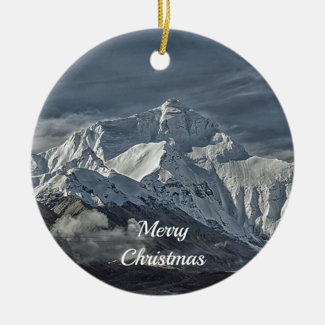 Weihnachten Mt Everest Keramik Ornament (Vorne)