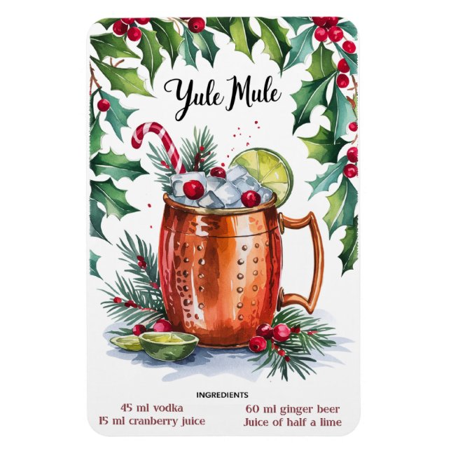 Weihnachten Mule Magnet (Vertikal)