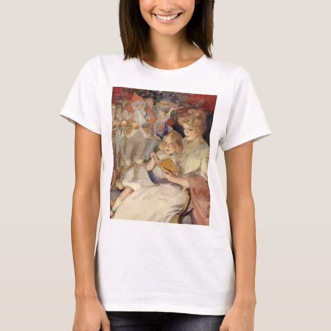 Weihnachten, Muttersprache Reading Bedtime Story T-Shirt (Vorderseite)