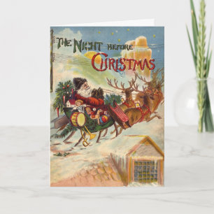 Weihnachten, Nacht vor Weihnachten Karte