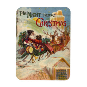 Weihnachten, Nacht vor Weihnachten Magnet
